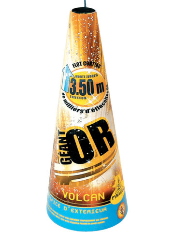 feux d'artifice automatique, feux d'artifice de proximité, feux d'artifices volcans, achat feux d'artifice paris, feux d'artifices pyragric, volcan, fontaines, artifice jardin Feux d’Artifices, Volcans, Volcan Géant Or