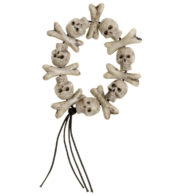 bracelet os et cranes, bracelet têtes de mort, bracelets de déguisement, bijoux pas