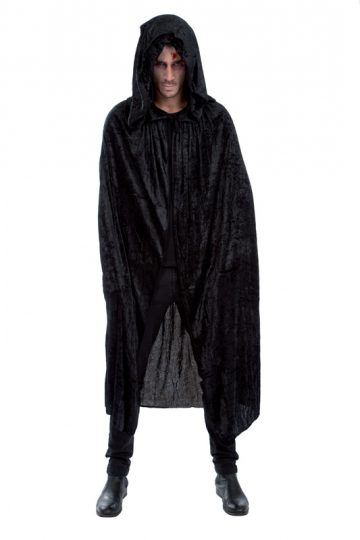 accessoire cape déguisement, déguisement cape halloween, cape noire déguisement, cape déguisement homme, cape déguisement adulte, cape halloween, cape carnaval de venise, cape à capuche déguisement Cape Noire à Large Capuche, Velours
