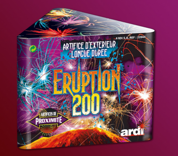 feux d'artifice automatiques, feux d'artifice de proximité, achat feux d'artifice paris, fontaines, feux d'artifices ardi Feux d’Artifices, Fontaines, Eruption 200