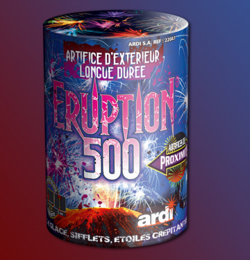 feux d'artifice automatiques, feux d'artifice de proximité, achat feux d'artifice paris, fontaines, feux d'artifices ardi Feux d’Artifices, Fontaines, Eruption 500