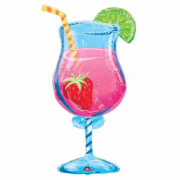 ballon géant cocktail, ballon hélium Ballon Cocktail Tropical