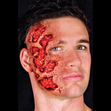 maquillage halloween, fausses blessures halloween, blessures réalistes halloween, maquillage halloween réaliste, blessures halloween réalistes, fausses blessures halloween, effets spéciaux maquillage halloween, blessures cinema secret, maquillage blessure halloween, blessures brulé vif déguisement Blessure Cinema Secrets®, FX, Brûlé Vif