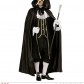 cape noire halloween, cape halloween adulte, cape satin noir déguisement, cape déguisement halloween, cape adulte halloween, cape noire adulte halloween, cape noire à capuche déguisement, cape capuche déguisement, cape carnaval de venise Cape Noire à Large Capuche, Satin