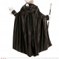 cape noire halloween, cape halloween adulte, cape satin noir déguisement, cape déguisement halloween, cape adulte halloween, cape noire adulte halloween, cape noire à capuche déguisement, cape capuche déguisement, cape carnaval de venise Cape Noire à Large Capuche, Satin