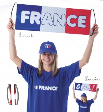bannière équipe de france, accessoires euro 2016, france, boutique de supporter, écharpe de supporter, accessoires euro 2016, accessoires supporter france Bannière France de Supporter, Goal !