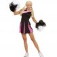 déguisement pompom girl adulte, déguisement cheerleader adulte, costume cheerleader femme, costume pompom girl adulte Déguisement Pompom Girl, Cheerleader, Noir et Rose