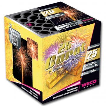feux d'artifices 25 Carats, feux d'artifice automatiques, achat feux d'artifice paris, feux d'artifices compacts, feux d'artifices weco Feux d’Artifices, Compacts, 25 Carats