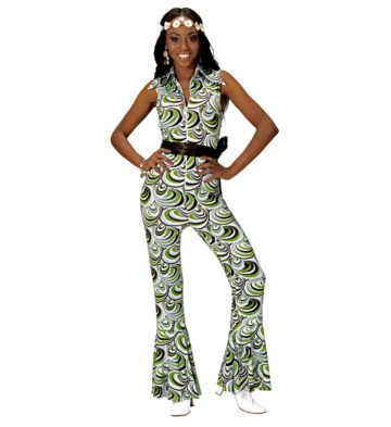 déguisement disco, combinaison disco, déguisement années 70, combinaison pattes d'éléphant, combinaison années 70 déguisement, costume disco femme, combinaison pattes d'eph femme, combinaison disco Déguisement Disco, Combinaison Groovy Waves
