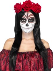 bandeau à fleurs, accessoire jour des morts halloween, couronne fleurs jour des morts déguisement