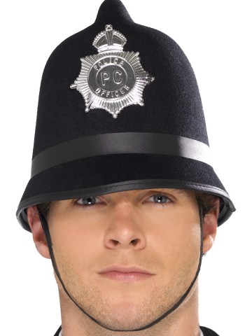 casque police anglaise, accessoires policier, accessoire déguisement anglais, casque de bobby anglais Casque de Policier Anglais