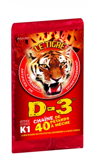 pétards, pétards et fumigènes, pyragric, acheter des pétards à paris Pétards, Mitraillette 40 Coups Le Tigre D-3