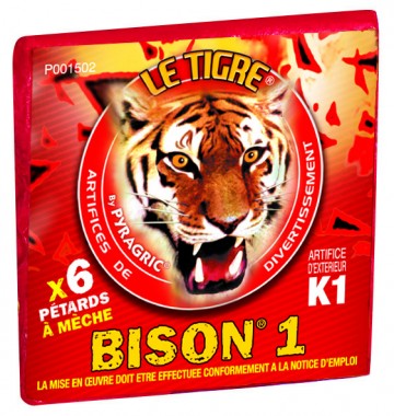 pétards, pétards et fumigènes, pyragric, acheter des pétards à paris, bisons Pétards, Le Tigre Bison 1