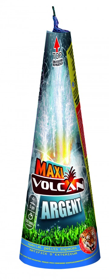 feux d'artifice automatique, feux d'artifice de proximité, feux d'artifices volcans, achat feux d'artifice paris, feux d'artifices pyragric Feux d’Artifices, Volcans, Maxi Volcan Argent