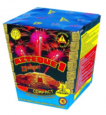 feu d'artifice aztèque, feux d'artifice automatiques, achat feux d'artifice paris, feux d'artifices compacts, feux d'artifices pyragric Feux d’Artifices, Compacts, Aztèque 1