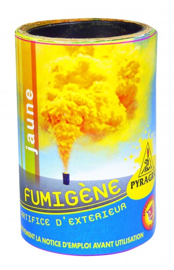 fumigène jaune, fumigènes, accessoires de supporter, euro 2016, fumigènes de stade, acheter fumigènes paris Fumigène Jaune