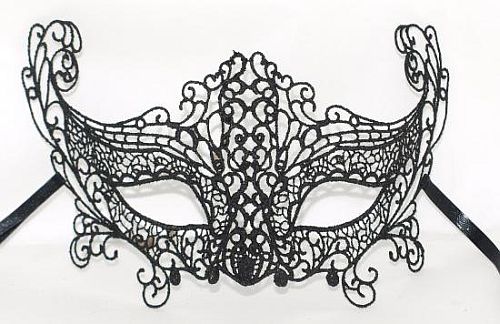 masque loup civette burano noir