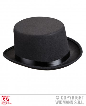chapeaux haut de forme, chapeau haut de forme, chapeaux haut de forme paris, chapeaux paris, chapeau haut de forme noir Chapeau Haut de Forme, Feutre Noir et Ruban Satin
