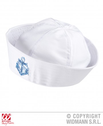 bob de marin, bob marin, chapeau de marin, bob de matelot, accessoire déguisement de marin Bob Marin, Ancre Bleu Ciel Glitter