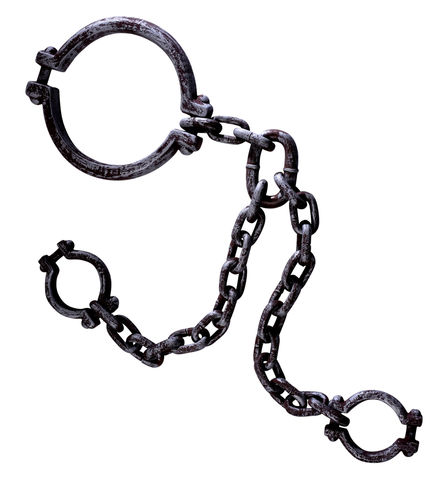 Chaîne De Prisonnier Halloween - Accessoire Déguisement En Plastique, Longueur 90cm, Pour Fête Costumée