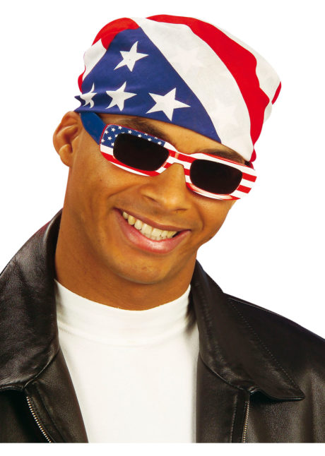 bandana américain, bandana états unis, accessoire américain, soirée américaine, drapeau américain, foulard américain, Bandana Américain, Drapeau des Etats Unis