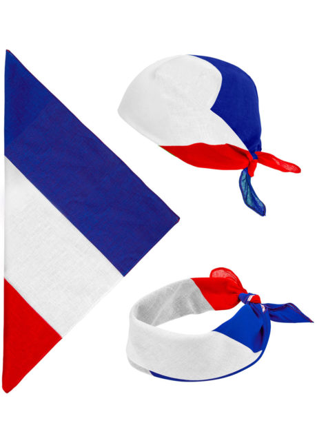 bandana France, accessoires france, accessoires euro 2021, drapeaux france, drapeau france, drapeau français, boutique supporters, Bandana France