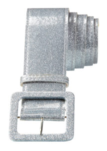 ceinture paillette, ceinture déguisement, ceinture disco, accessoire disco, ceinture argent, Ceinture Brillante, Argent