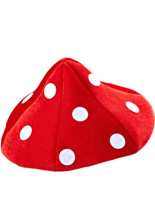 Toyvian Chapeau champignon nouveauté Chapeau de costume en peluche champignon rouge blanc à pois pour femmes Costume de fée champignon Cosplay Chapeaux drôles pour enfants adultes Fête de vacances