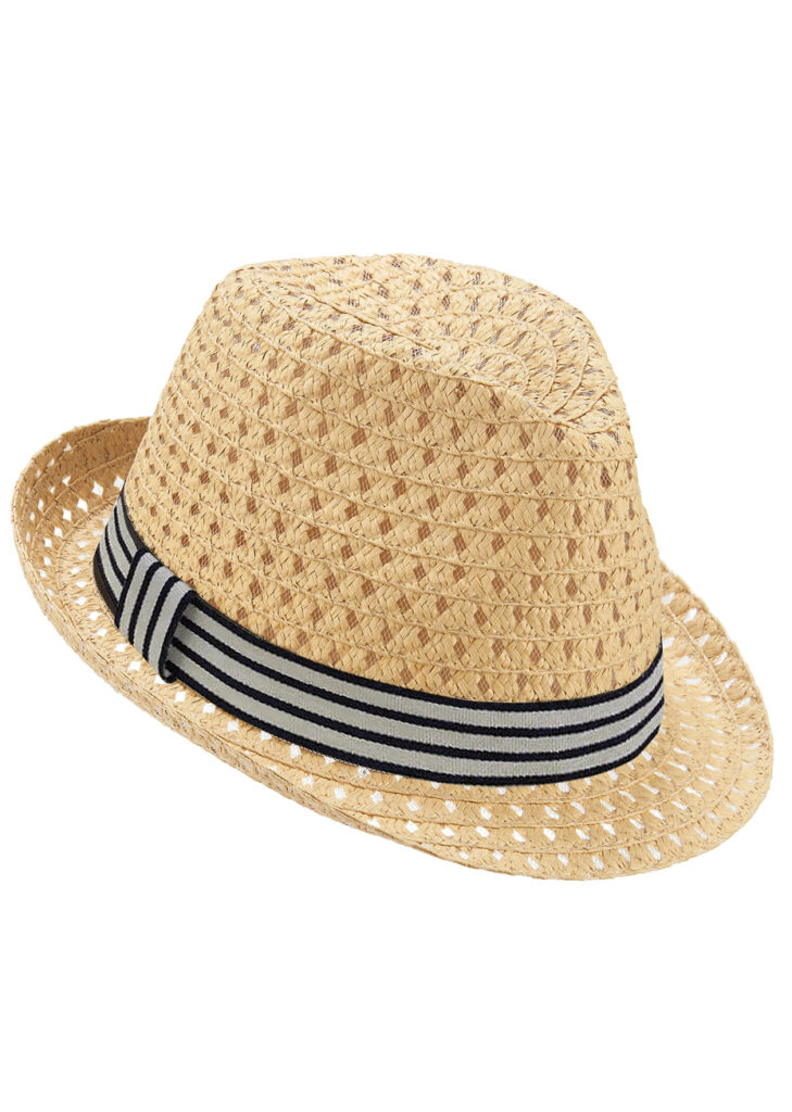 Chapeau De Paille Naturel Style Cowboy - Avec Mentonnière Et Bord Large 7-8cm - Aéré Et Coupe-vent - Pour Plage, Jardin, été - Taille S/M Ou L/XL