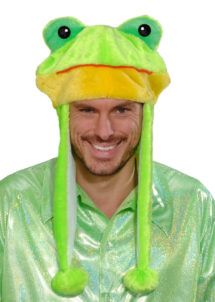 chapeau grenouille, chapeaux animaux, chapeau de grenouille, accessoire déguisement de grenouille