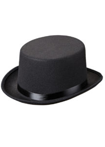 chapeaux haut de forme, chapeau haut de forme, chapeaux haut de forme paris, chapeaux paris, chapeau haut de forme noir, Chapeau Haut de Forme, Feutre Noir et Ruban Satin