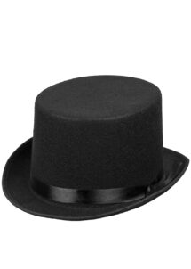 chapeau haut de forme, chapeau années 30, haut de forme noir