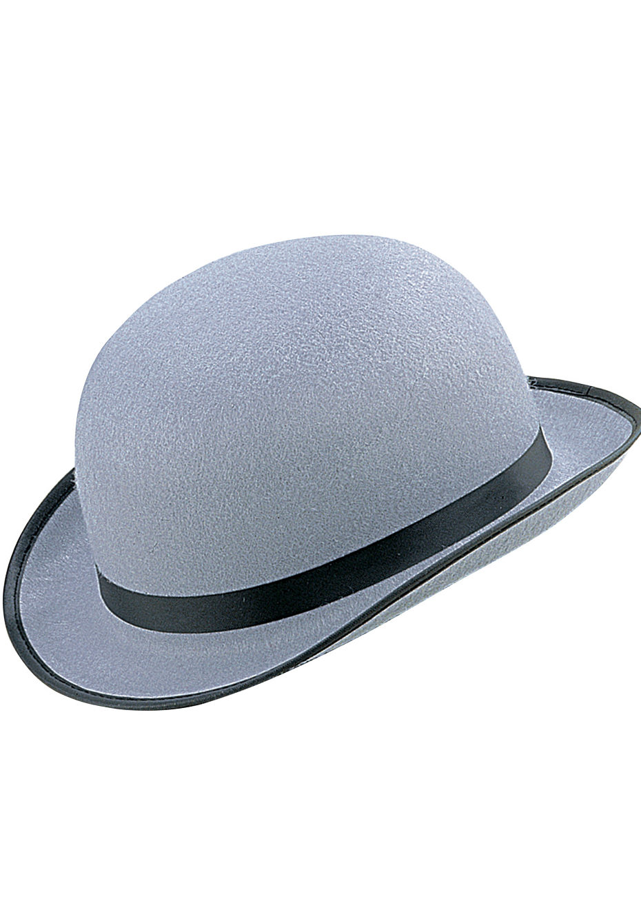 Chapeau Melon, Feutre Gris Aux Feux de la Fête Paris