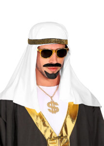 chapeau d'émir arabe, chapeau de cheik arabe, chapeau oriental, Chapeau d’Emir, Blanc