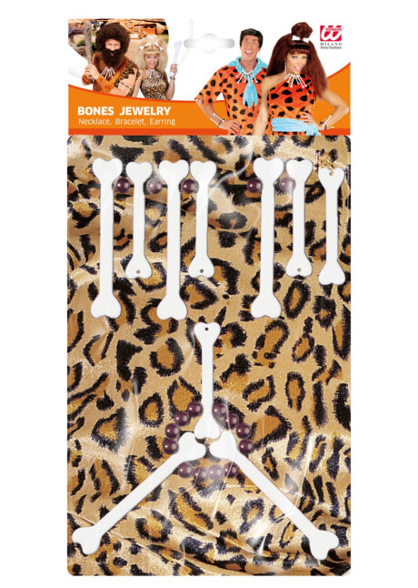 collier os et bracelets, bijoux femme des cavernes, collier avec os, Collier d’Os Homme des Cavernes + Bracelet et Boucles