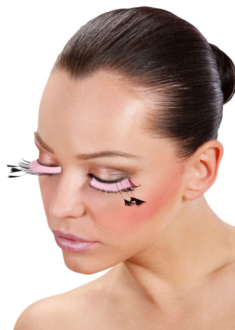 faux cils plumes, faux cils bicolores avec plumes, Faux Cils Bicolores, Plumes, Différents Coloris