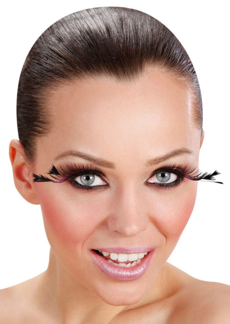 faux cils plumes, faux cils bicolores avec plumes, Faux Cils Bicolores, Plumes, Différents Coloris