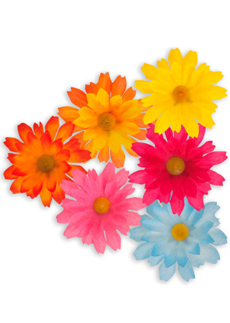 fleurs en tissu, fleurs tissu décorations, fleurs de décorations en tissu, Marguerites en Tissu, Fleurs de Couleurs
