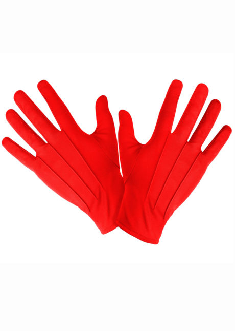 gants rouges, gants de couleur, accessoires gants déguisement, gants homme déguisement, accessoire déguisement, gants déguisement, Gants Courts, Rouges