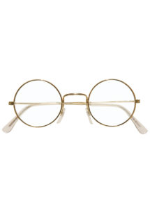 lunettes noires, lunettes blues brothers, lunettes déguisement, Lunettes Dorées, Montures Rondes