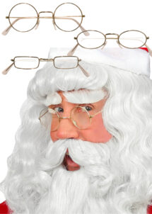 lunettes de Père Noël, lunettes fines dorées