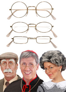 lunettes fines dorées, lunettes personnages, lunettes Père Noël