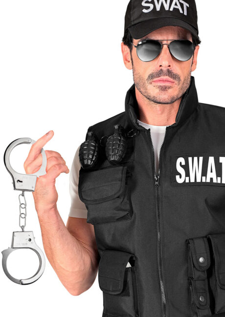 menottes en métal, menottes police déguisement, Menottes Métal