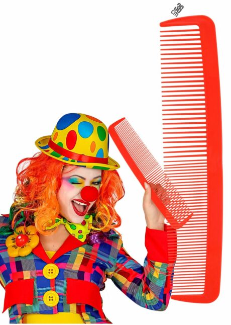 peigne de clown géant, accessoire déguisement clown, Peigne de Clown Géant
