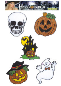 décorations halloween, stickers fenêtre halloween, décorations fenêtre halloween, Stickers de Fenêtre, Halloween, x 5