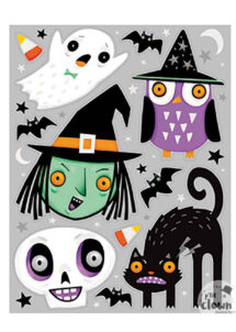 stickers halloween, autocollants halloween, décorations halloween