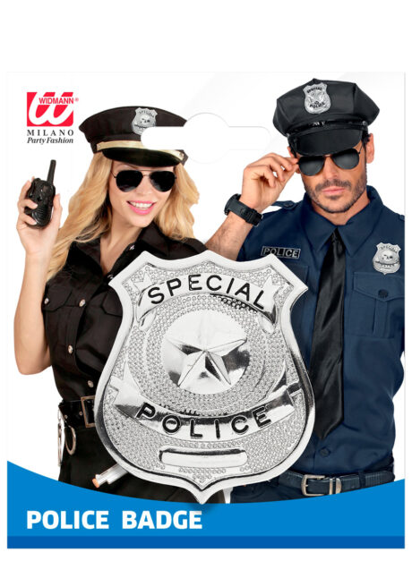insigne de police, badge de police, Badge Special Police, Argent
