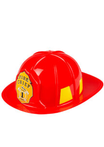 casque de pompier, casque de pompier en plastique, accessoires déguisement de pompier, Casque de Pompier, Fire Chief