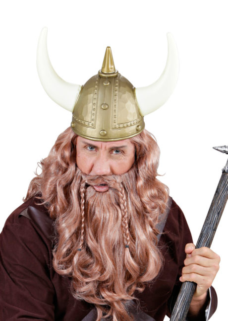 casque viking, casques de viking, casques à pointes, accessoires déguisement viking, Casque de Viking, Or Bronze