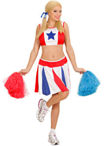 déguisement pompom girl adulte, déguisement cheerleader adulte, costume cheerleader femme, costume pompom girl, Déguisement PomPom Girl, Cheerleader